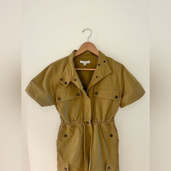 Shona Joy NERUDA UTILITY BOILER SUIT WHEAT Khaki Combat Utility Jumpsuit - Picture 9 of 16